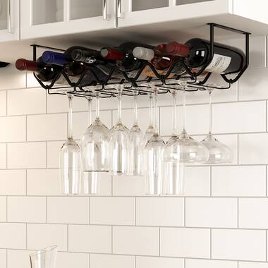 Under cabinet wine bottle and glass rack new arrivals